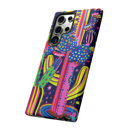 Retro 1960s Psychedelic Cactus Flowers Phone Case