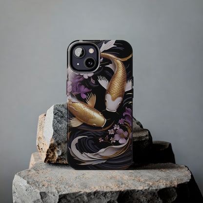 Graceful Flow: Koi Fish Inspired | Japanese Art Masterpiece iPhone Case