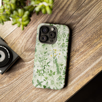 Floral Sage Green Wildflower Phone Case