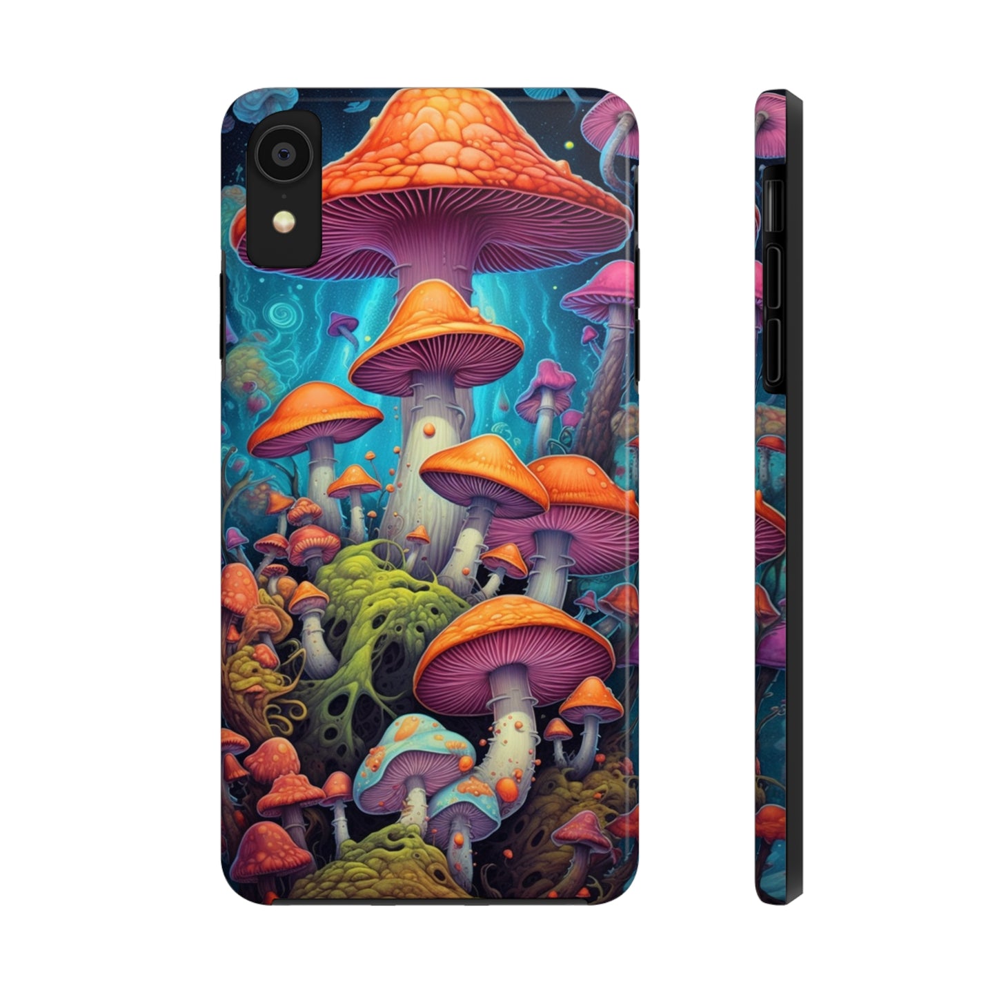 Trippy Magic Mushroom Tough iPhone Case | Embrace the Psychedelic Enchantment