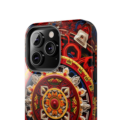 Mystical Visions: Psychedelic Tibet Mandala | Buddhist iPhone Case