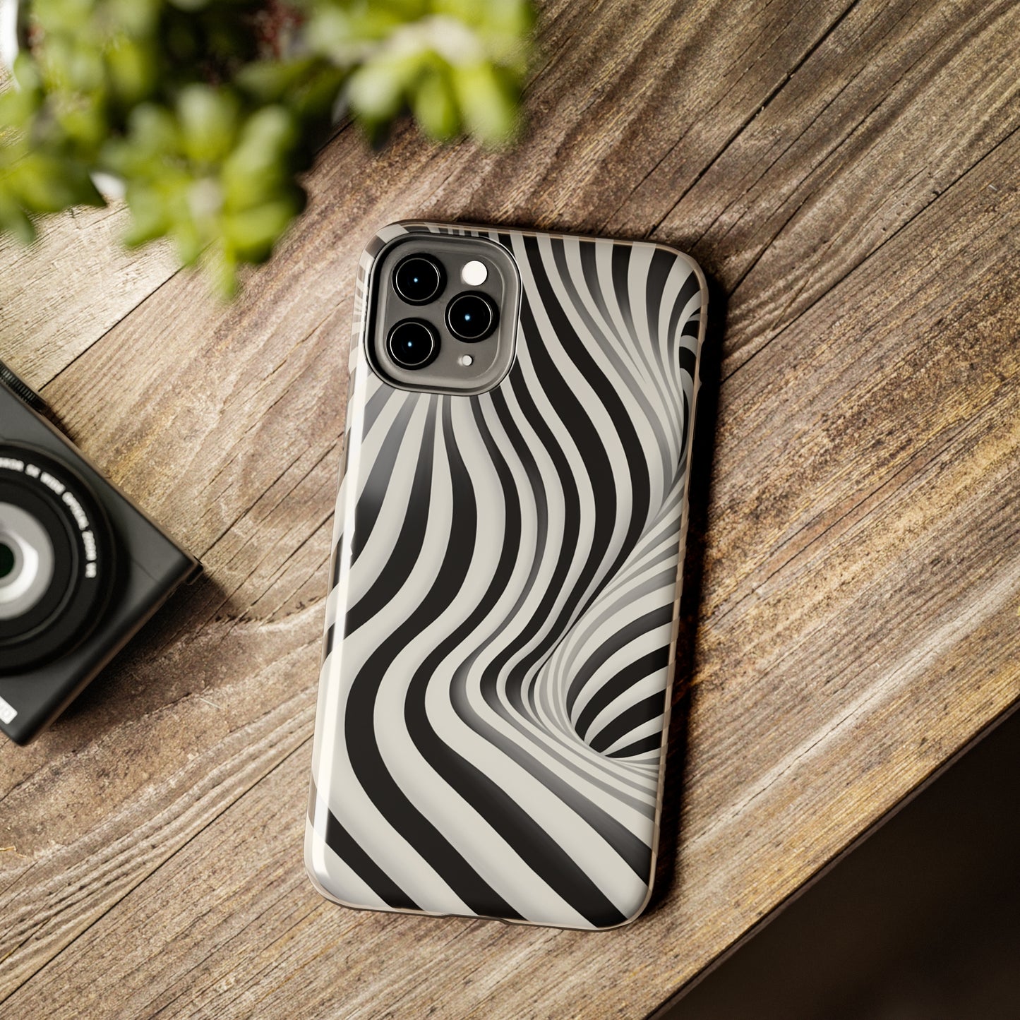 Twist Your Perception: Optical Illusion Tough Case for Apple iPhone Models – Where Art Meets Function