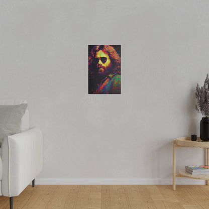 Jim Morrison of The Doors Pop Art | Stretched Canvas Print