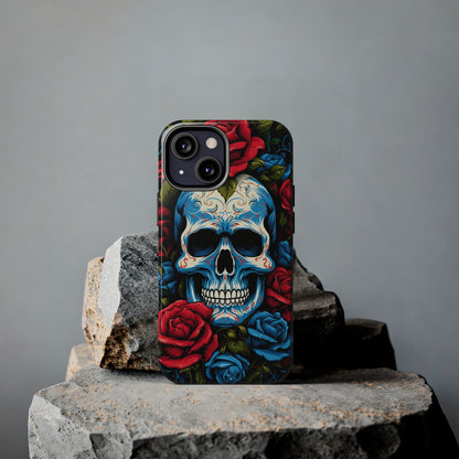 Skull and Roses iPhone Case | Edgy Elegance and Timeless Beauty