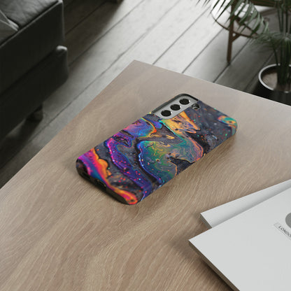 Opalescent Marbled Holographic Print Phone Case