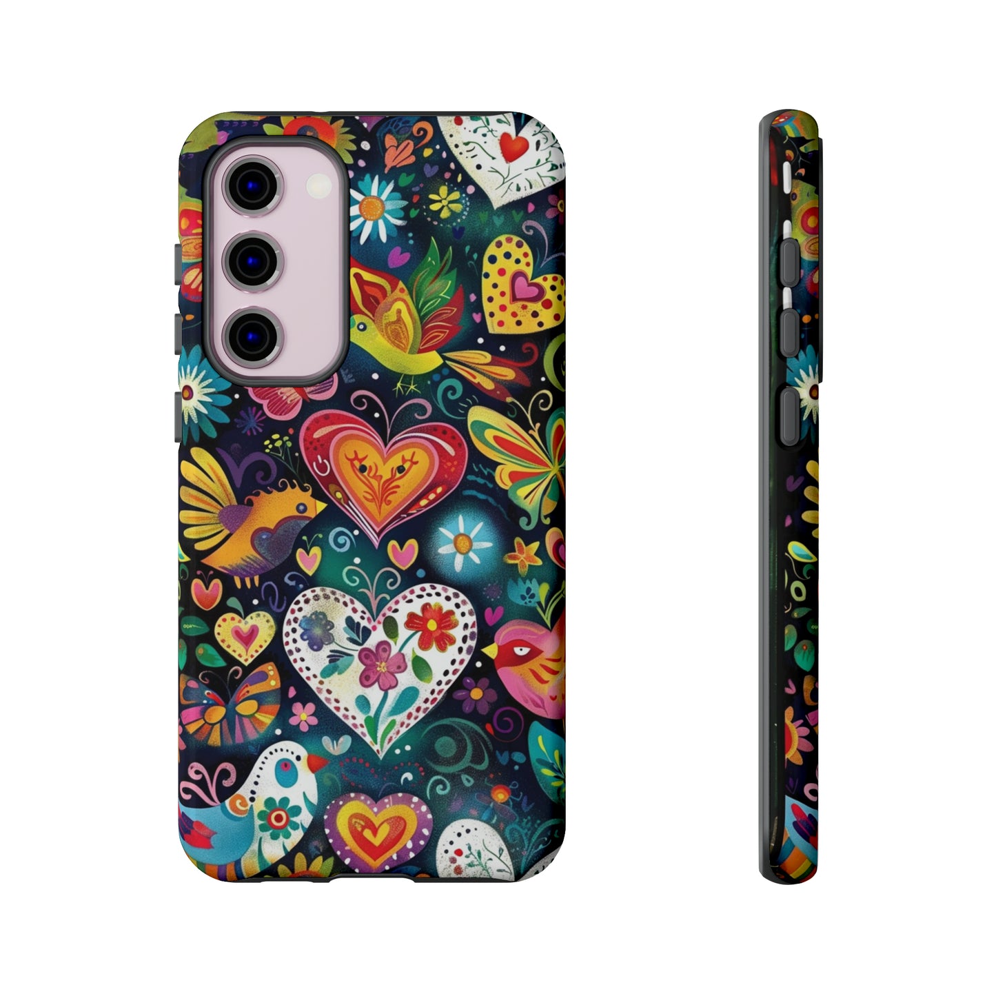 Floral Butterfly Magic Hearts Phone Case