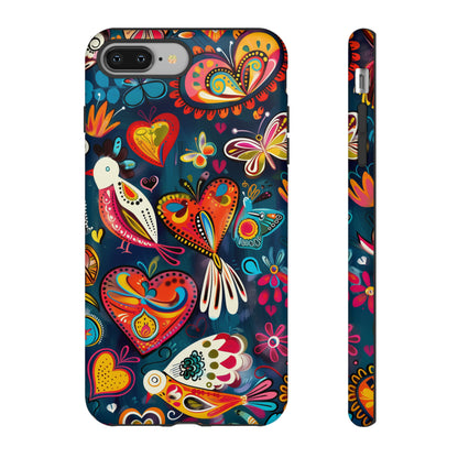 Bright Colorful Mexican Style Mural Painting Phone Case