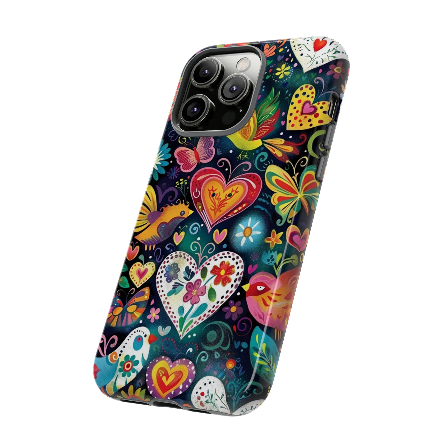 Floral Butterfly Magic Hearts Phone Case