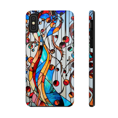 Golden Era Elegance: Art Deco Stained Glass iPhone Case | Vintage Glamour in Modern Protection