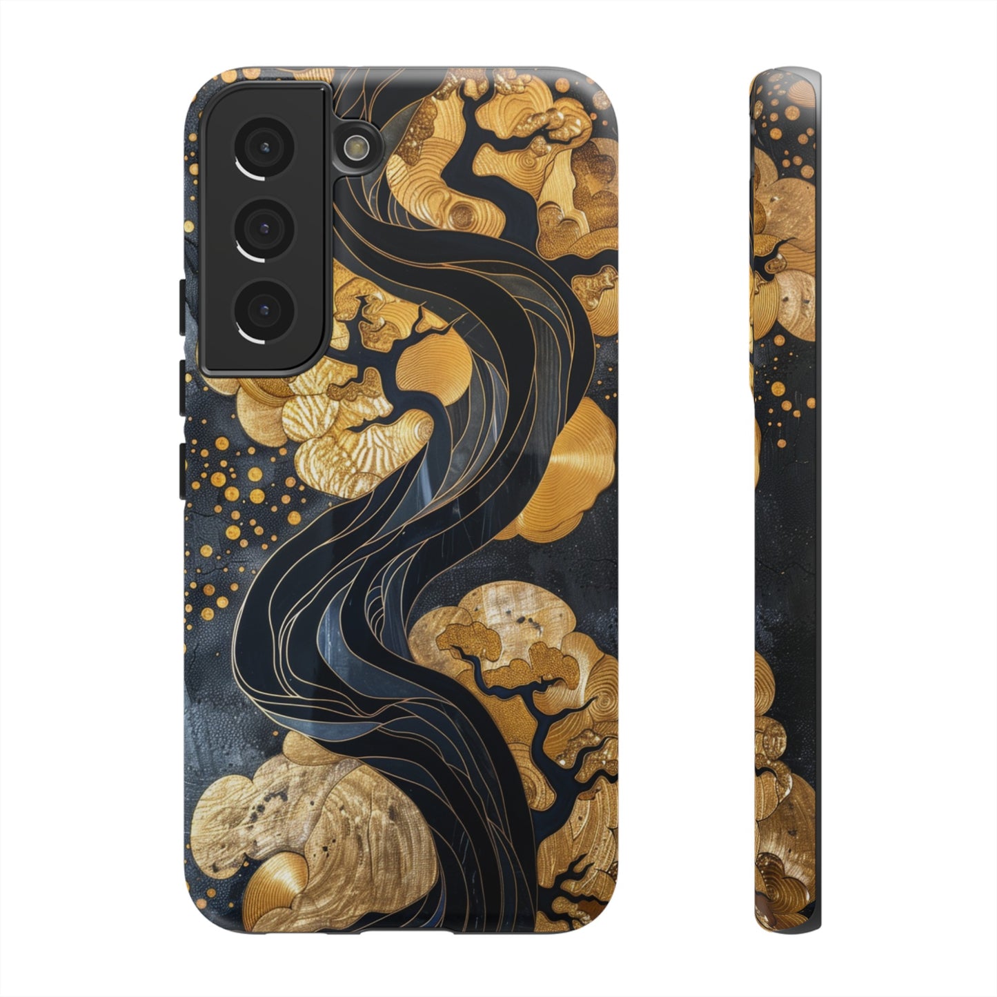 Gold and Silver Tree of Life Design Phone Case