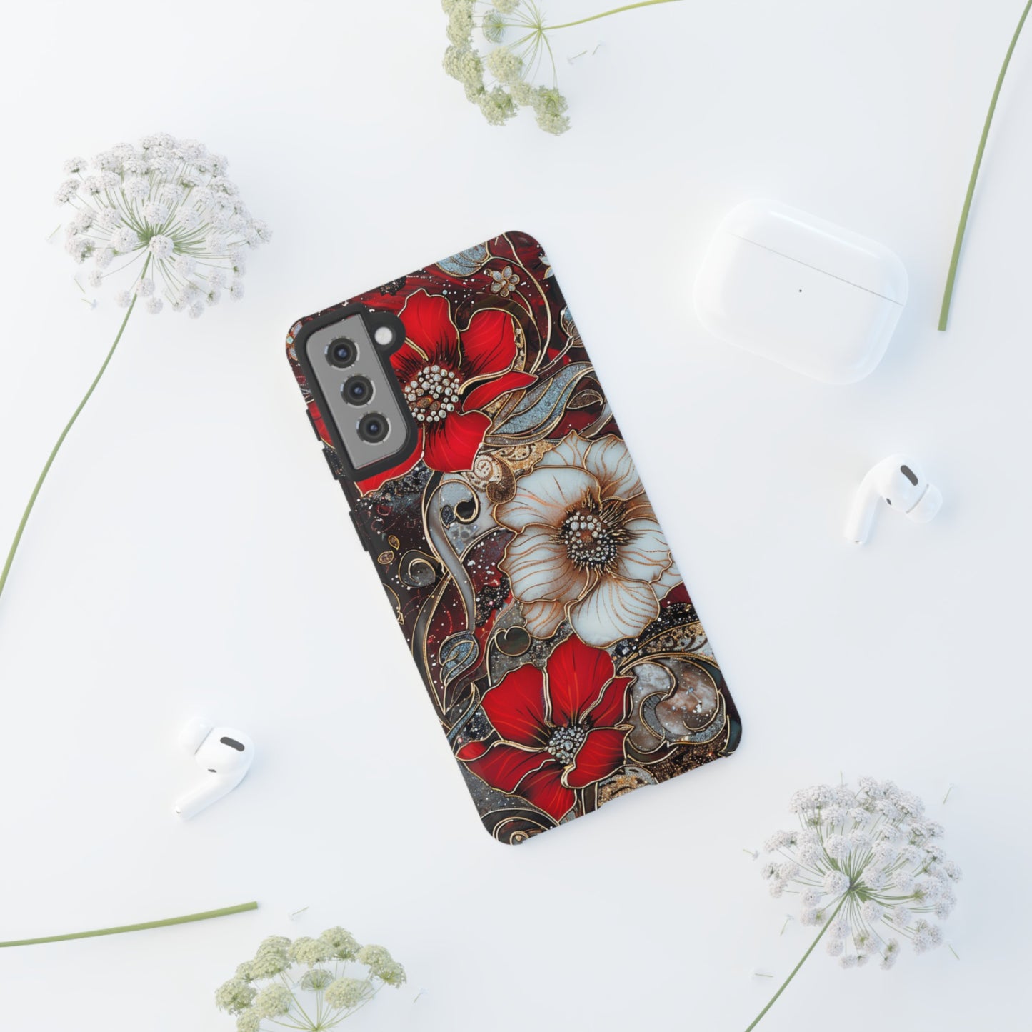 Stained Glass Floral Paisley Explosion Phone Case