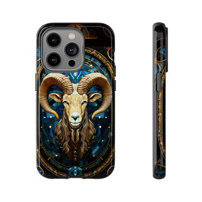 Aries Astrology Stained Glass Design Phone Case