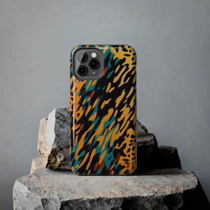 Luxury Leopard & Retro Magic Zebra: The Ultimate Wild Duo iPhone Case