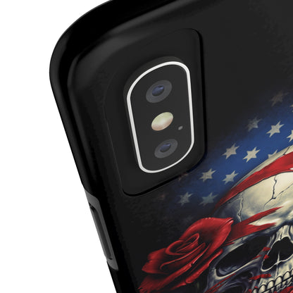 Skull USA Flag iPhone Case | Patriotic Edge with Stylish Protection