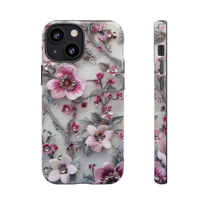 Coquette Aesthetic Floral Art iPhone 12 Case