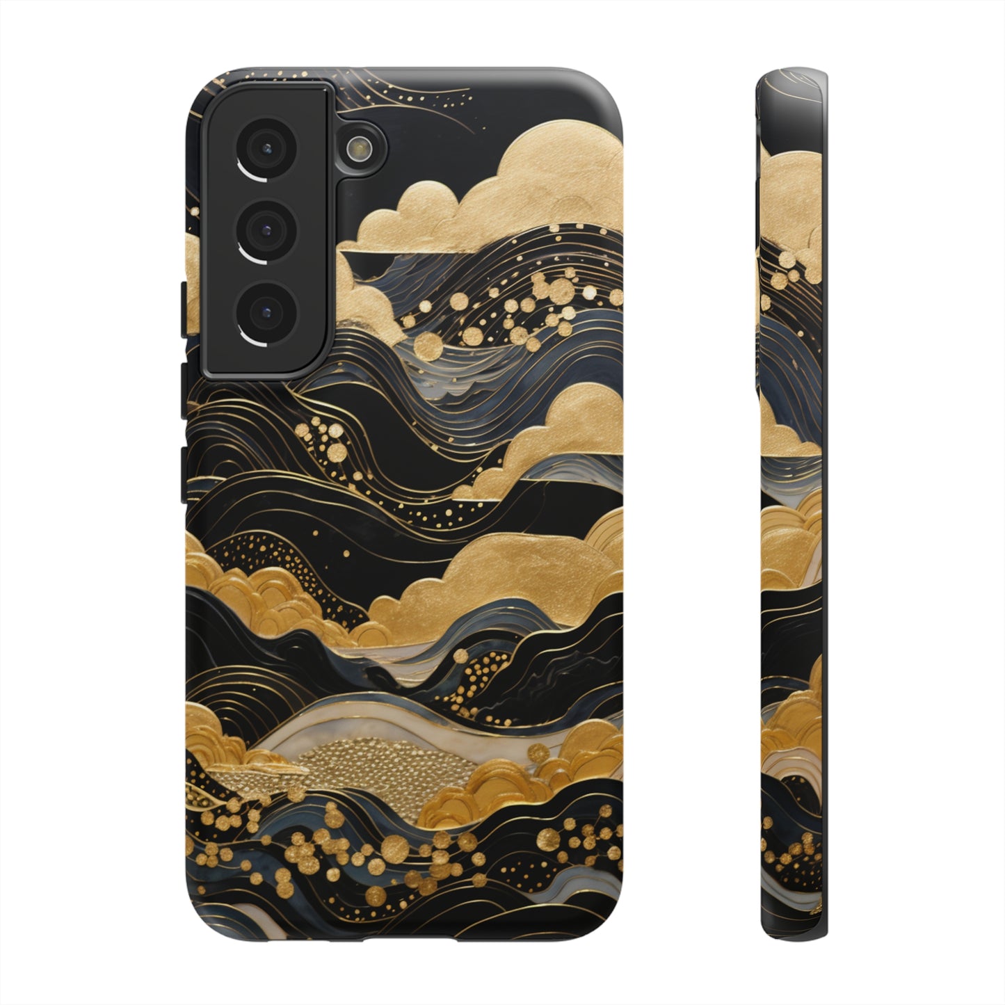 Chiyogami Mountains Tough Phone Case fits Galaxy S23 S22 S21 S20 Plus Ultra | Iphone 14 13 12 11 8 Pro Max Mini | Pixel 7 6 Pro 5 | Japanese