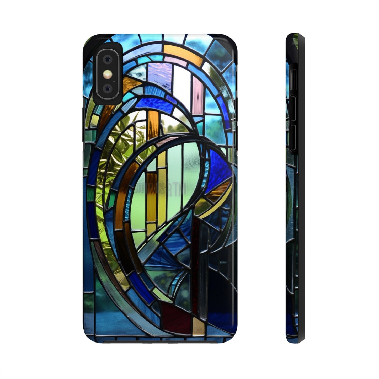 Stained Glass Floral: Art Deco Delight | Boho Chic Tough Case for iPhone & Samsung Galaxy Models