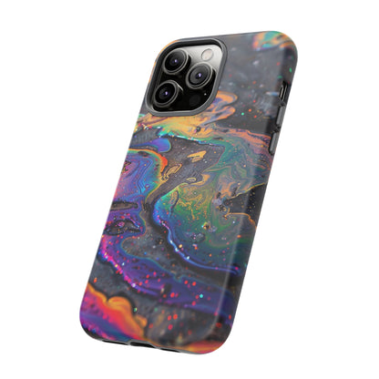 Opalescent Marbled Holographic Print Phone Case