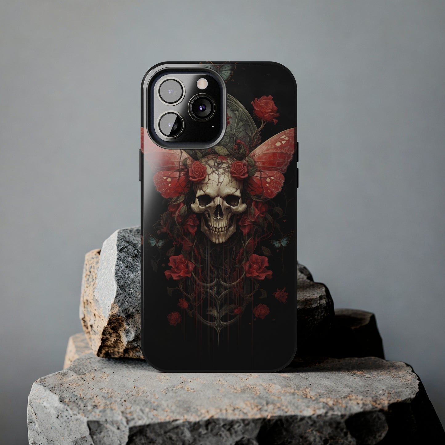 Deadhead Moth Gothic Dark Academia iPhone Case | Embrace Mysterious Elegance