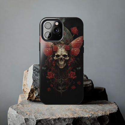 Deadhead Moth Gothic Dark Academia iPhone Case | Embrace Mysterious Elegance