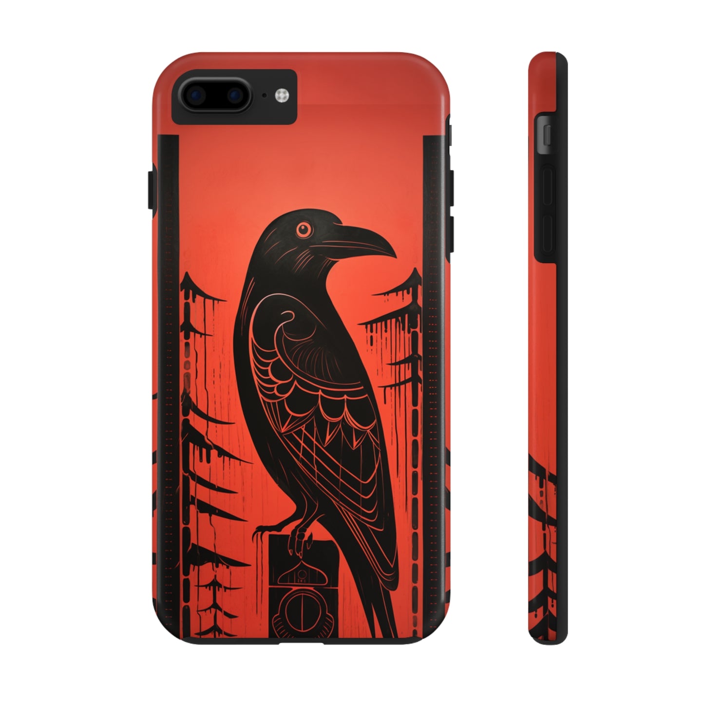 Mystic Totem: Northwest Native American Tribal Raven | Cultural Heritage iPhone Case