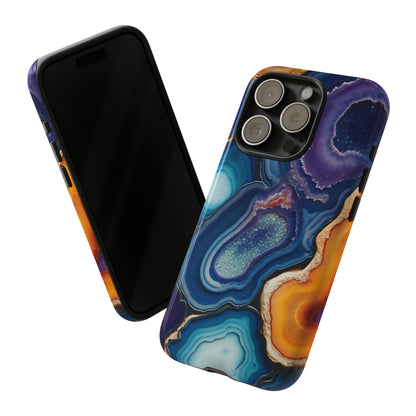 Agate Slice Geode Elegance: Natural Beauty Phone Case