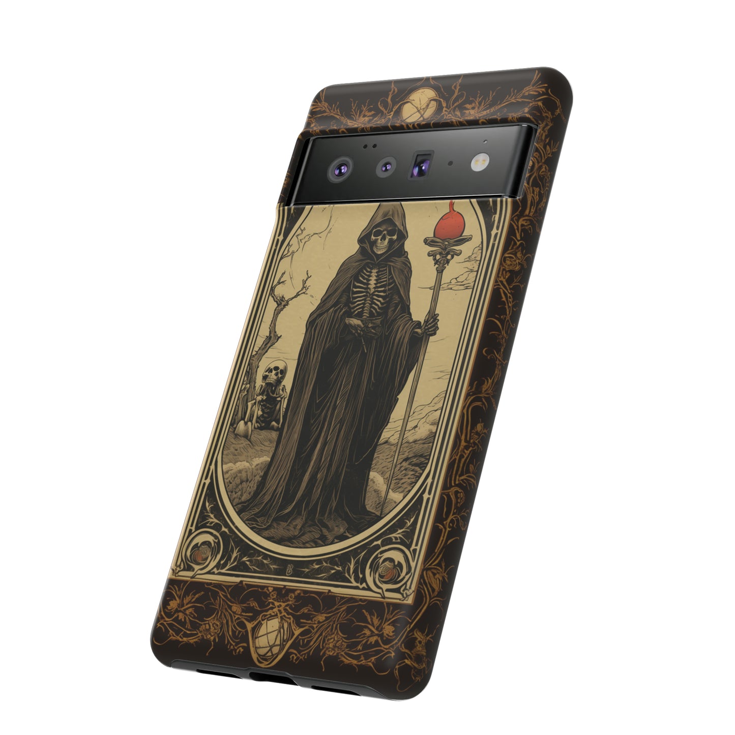 Death's Embrace: The Reaper Tarot Card