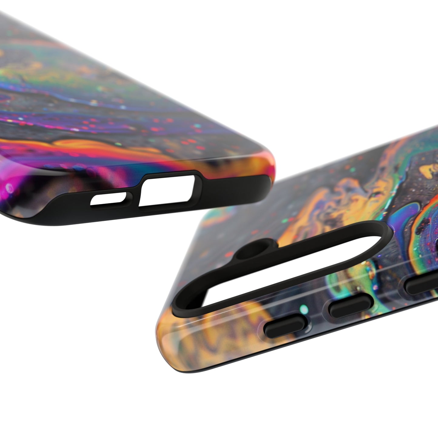 Opalescent Marbled Holographic Print Phone Case