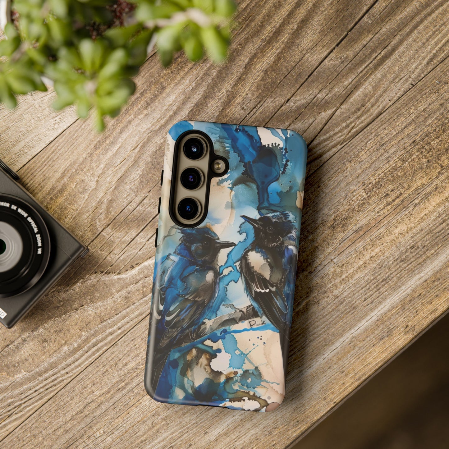 Blue Bird Watercolor Phone Case