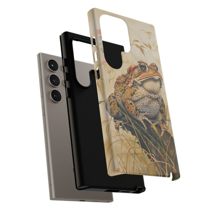 Toad on a Branch Japanese Style Art Painting Phone Case