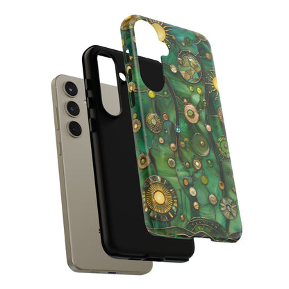 Green Celestial Stained Glass Mosaic Phone Case