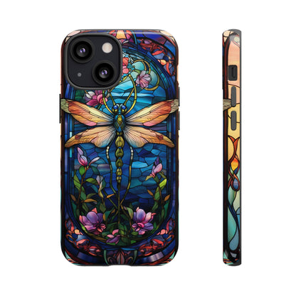 Art Nouveau Stained Glass Dragonfly Phone Case