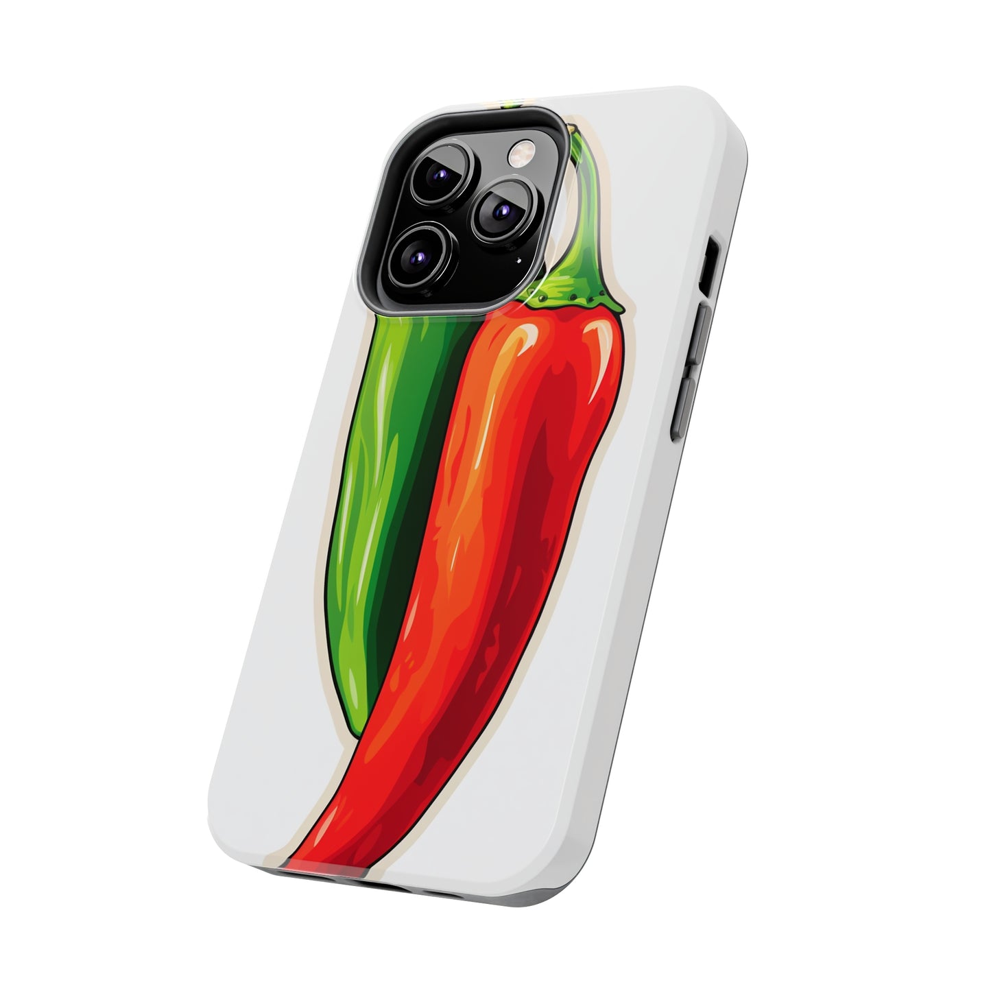 Green or Red Hot Chiles iPhone Case | New Mexico Fiery Flavors for Spice Lovers