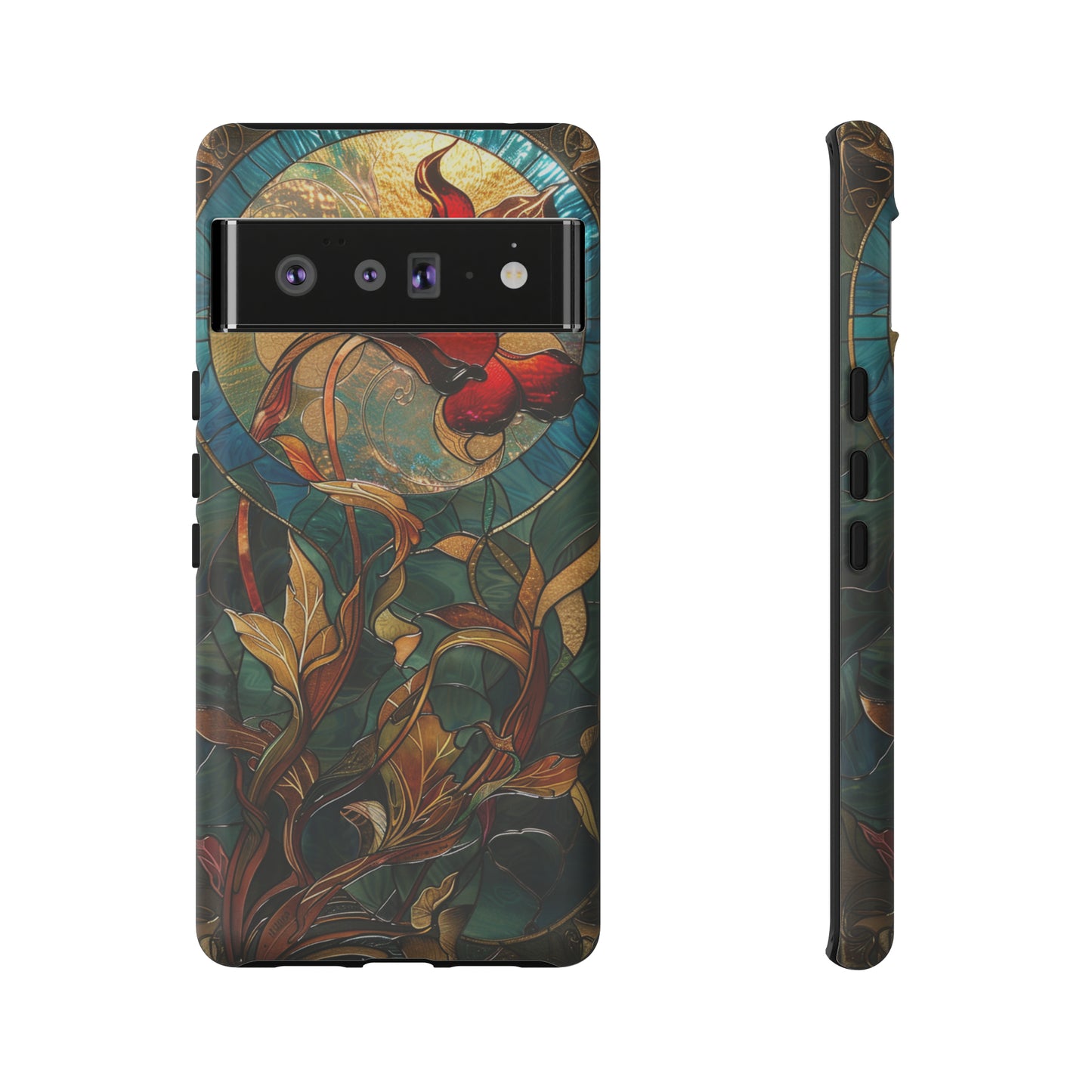 Art Nouveau Floral Full Moon Phone Case