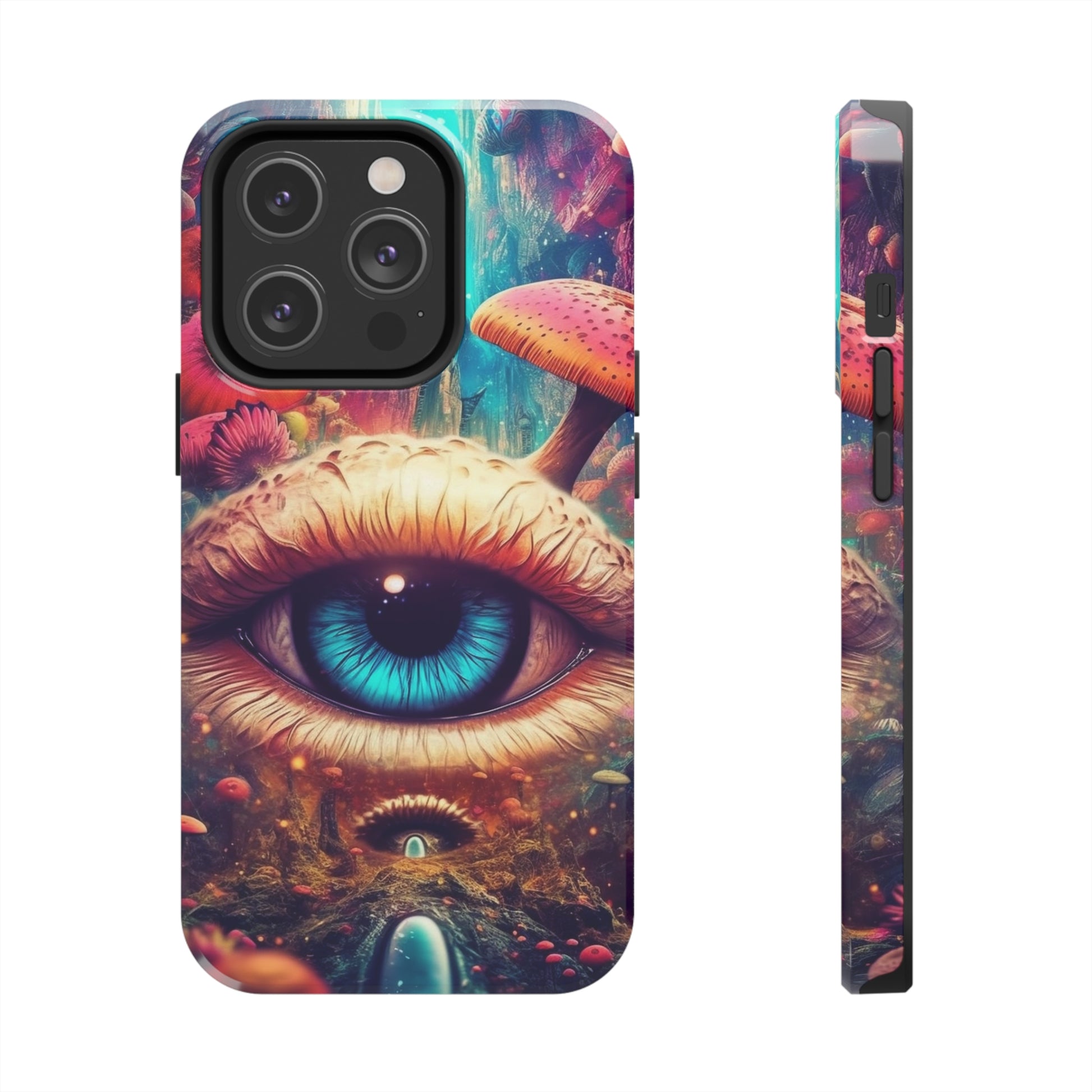 Colorful Magic Mushrooms iPhone Case