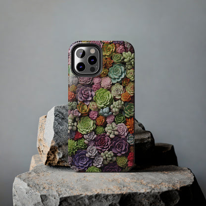 Succulent Desert Cactus Floral iPhone Case | Embrace the Beauty of Arid Elegance