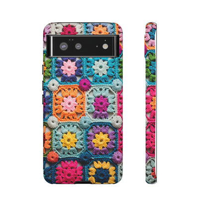 Vintage Crochet Blanket Look Phone Case