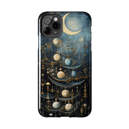 Esoteric Art Nouveau Moon Phases iPhone Case | Embrace the Mystical Beauty of Lunar Transitions