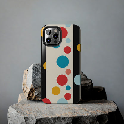 Classic Meets Creative: Abstract Polka Dots Tough Case for iPhone