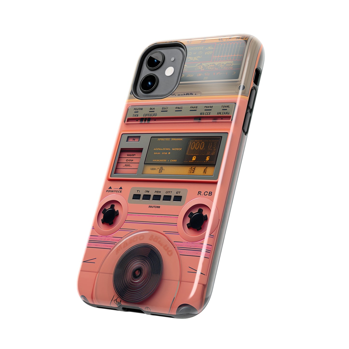 Cyberpunk Retro Walkman Nostalgia | Vintage Beats Revival iPhone Case