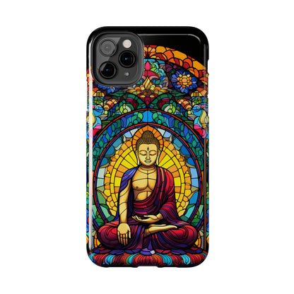 Stained Glass Magic: Psychedelic Tibet Buddha Mandala