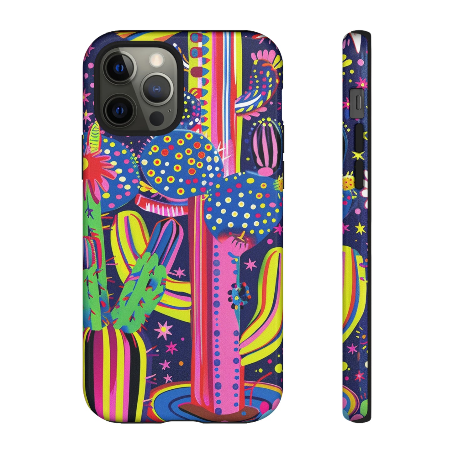 Retro 1960s Psychedelic Cactus Flowers Phone Case