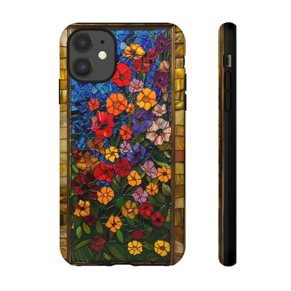 Gustav Klimt Style Flower Garden Painting Phone Case for iPhone 15, 14, Pro Max, 13, 12 & Samsung Galaxy S23, S22, S21, Google Pixel