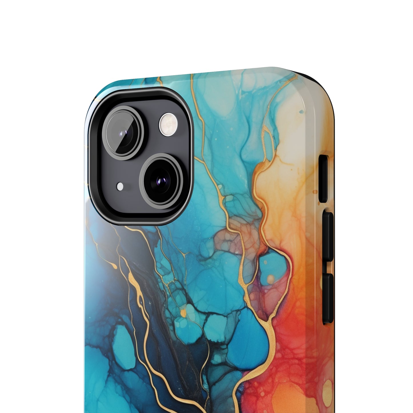 Marbled Watercolor iPhone Case | Embrace the Mesmerizing Multicolor Art