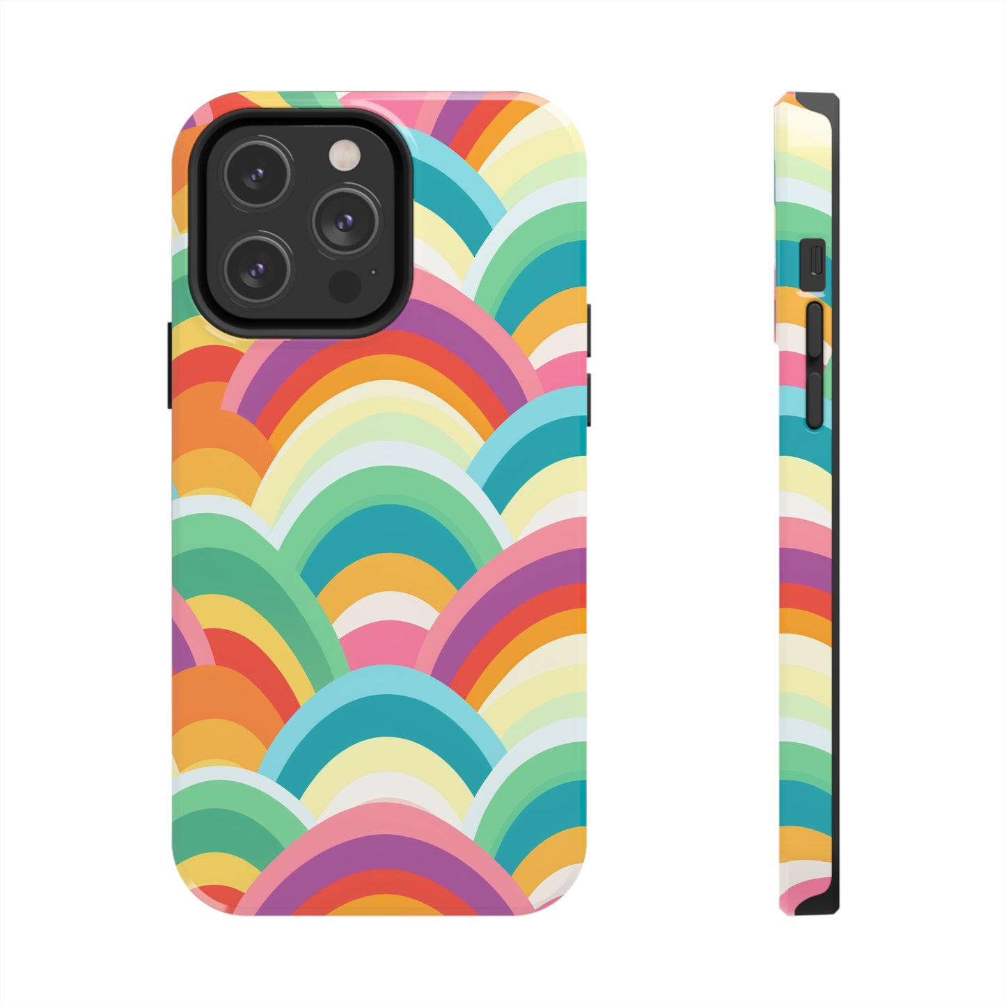 Rainbow Tough iPhone Case | Embrace Vibrant Style and Reliable Protection