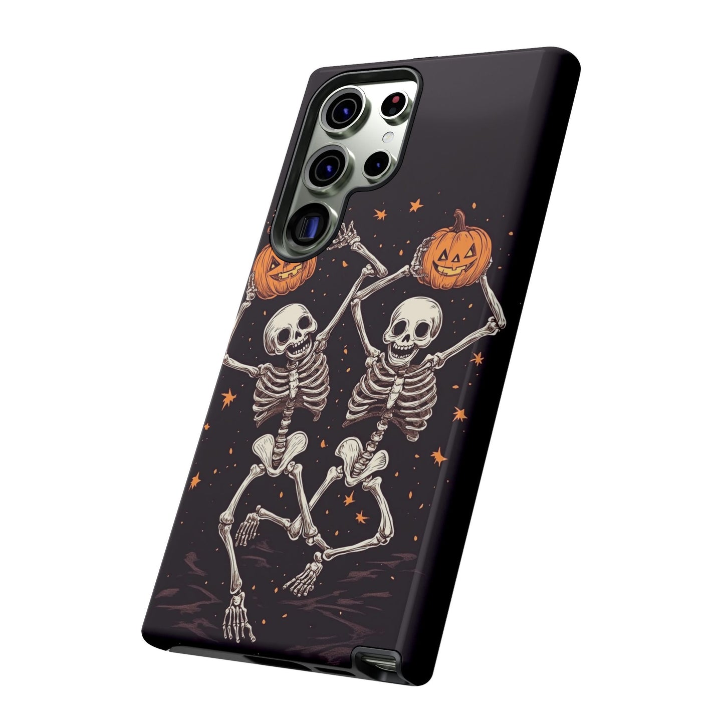 Dancing Skeletons with Jack-o'-Lanterns Phone Cover