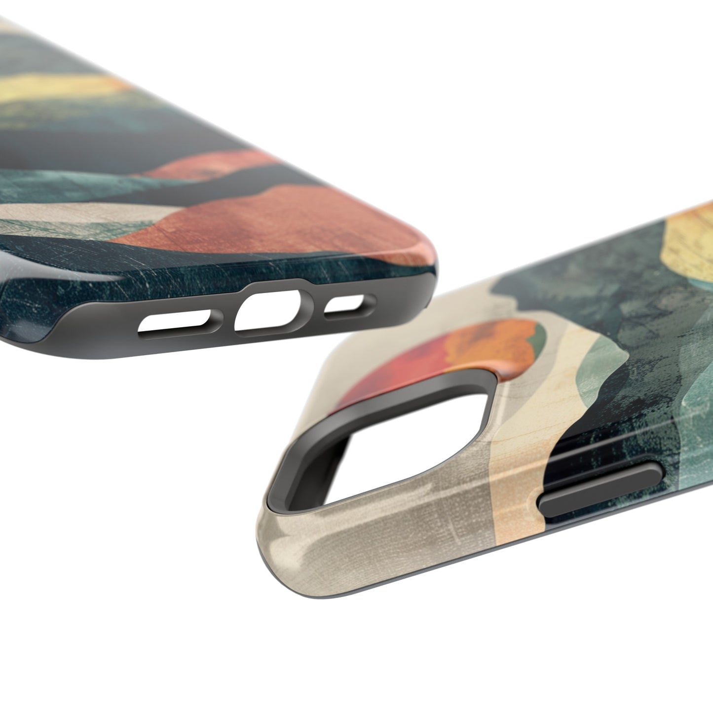 Retro iPhone Case Mountain Sunset MagSafe Phone Case