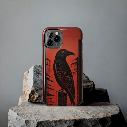 Mystic Totem: Northwest Native American Tribal Raven | Cultural Heritage iPhone Case