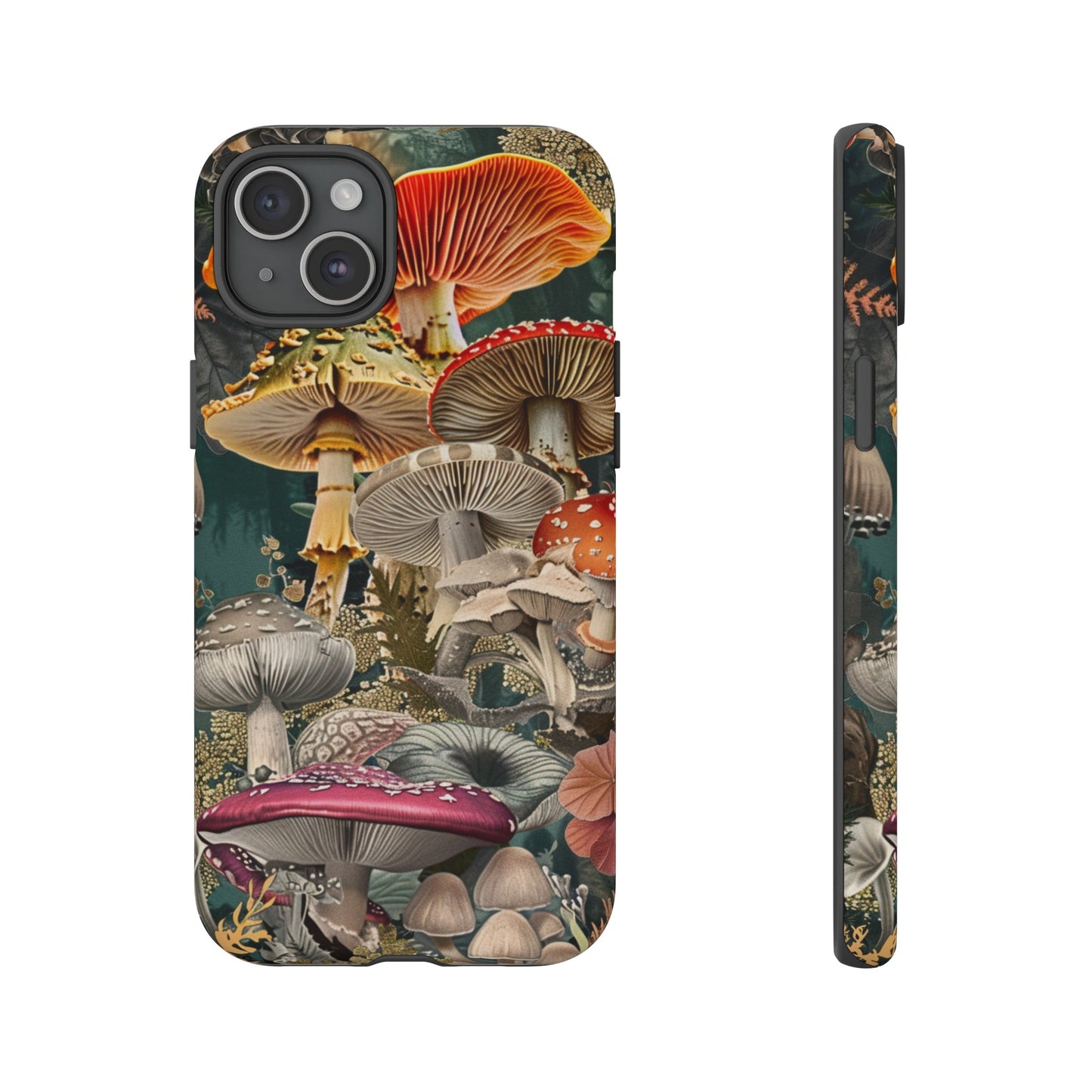 Vintage Illustration Mushroom Collage Phone Case