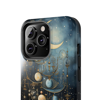 Esoteric Art Nouveau Moon Phases iPhone Case | Embrace the Mystical Beauty of Lunar Transitions